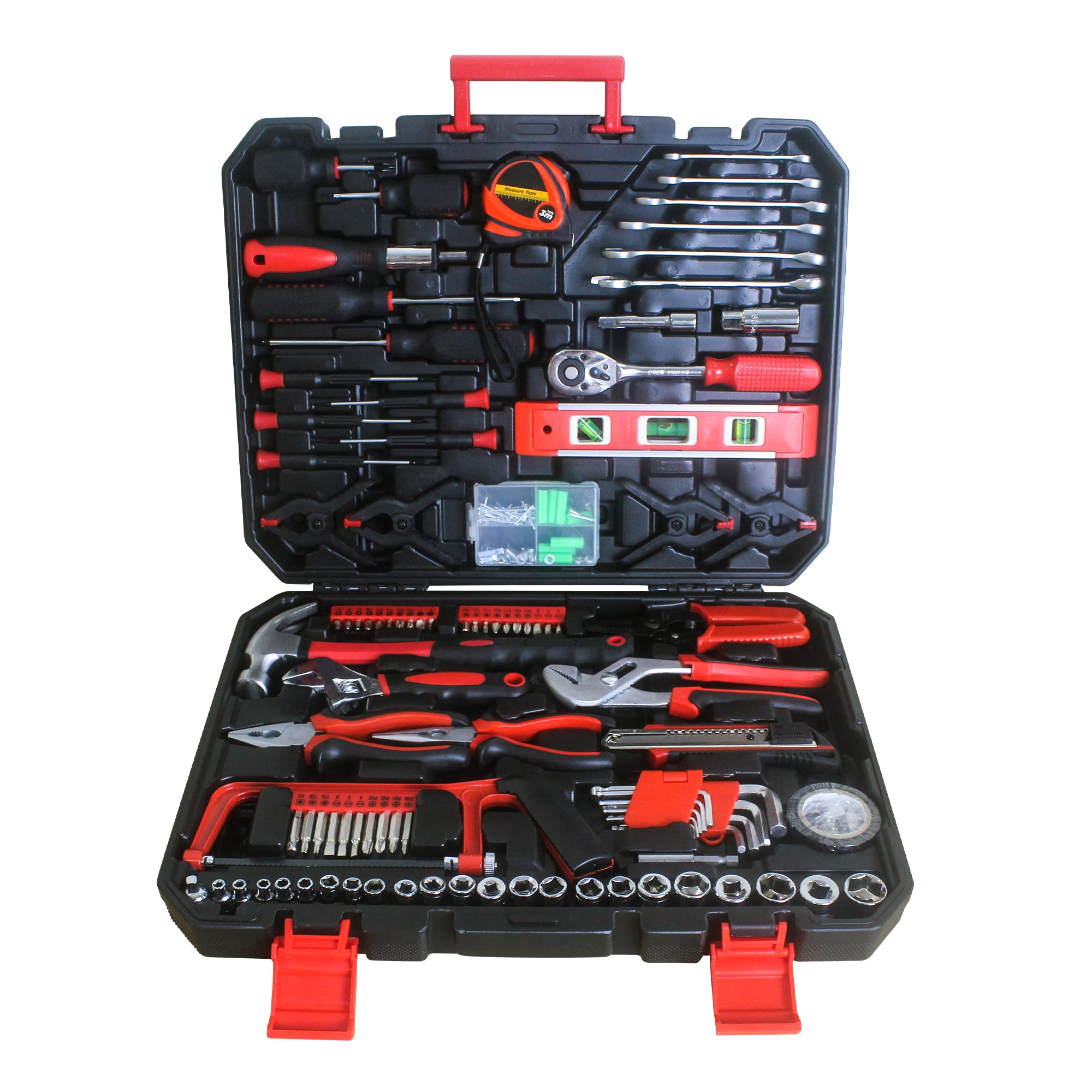 Black Hand Tool Box with Tool Set 238Pcs