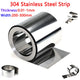 304 Stainless Steel Thin Plate Band Foil Sheet 0.05mm - 1mm Metal Strip Roll