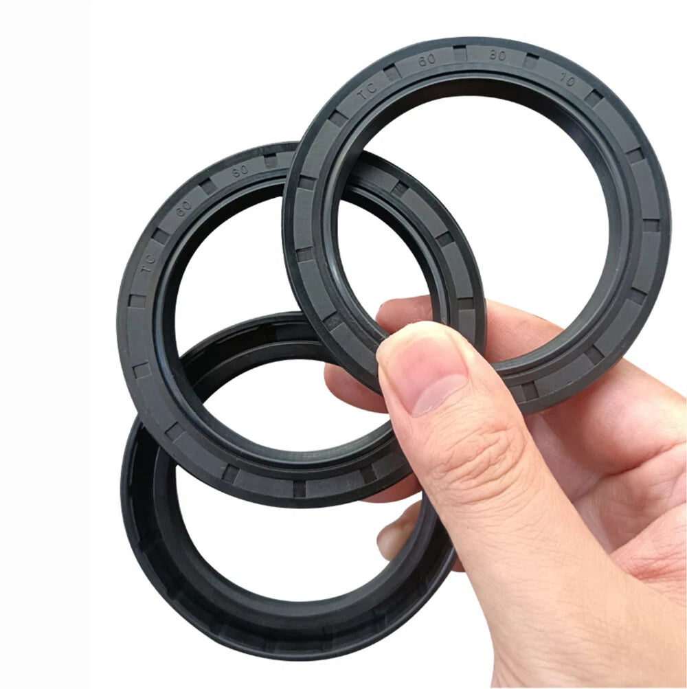 Rotary Shaft Oil Seal TC/FB NBR Nitrile | 8mm-65mm ID | 1-3 Pcs
