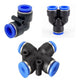 Nylon Pneumatic Push-fit Elbow Connector — Y-Shape, Cross & L-Shape | Air Line Tube Fitting