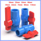 PVC Pipe Fittings 20mm-110mm Ball Valve Socket Solvent Weld-Female Thread Blue
