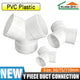 PVC Y Piece Ducting Ventilation Tube Connection Extractor Fan Vent Pipe Fittings