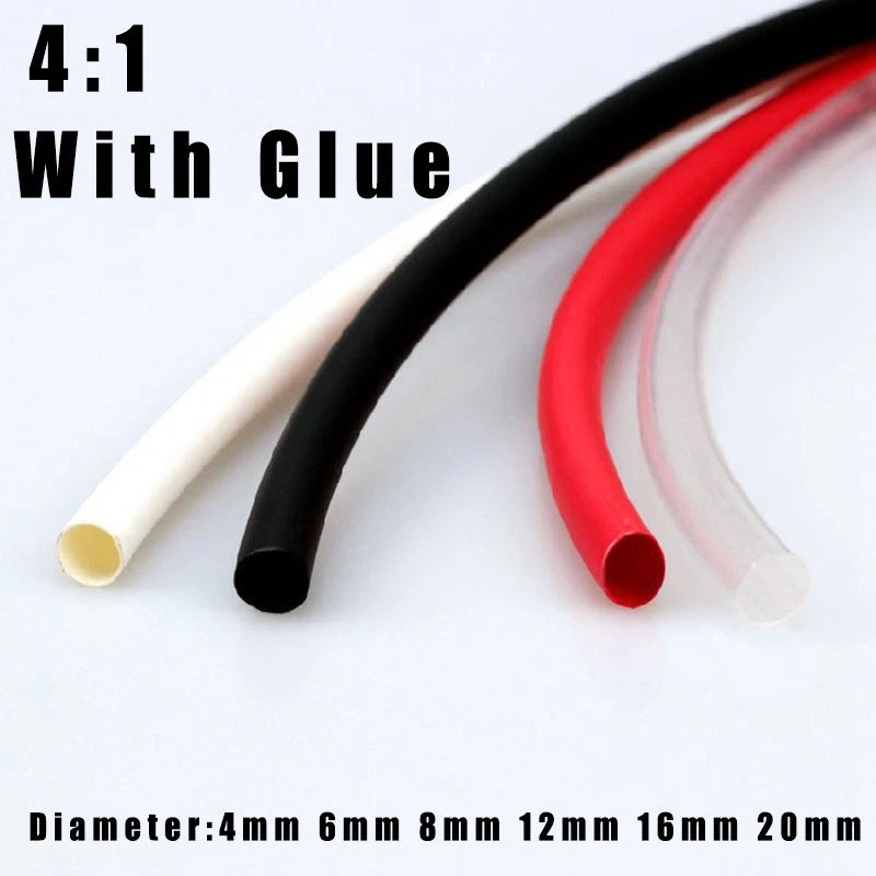 4:1 Heat Shrink Tubing with Adhesive Glue Lined — Waterproof Wire Sleeve