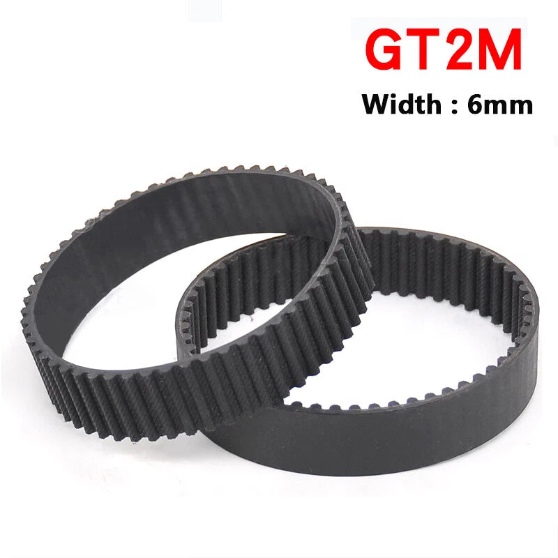 GT2 Closed Loop Timing Belt 2mm Pitch 6mm Wide — 49 to 625 Teeth for CNC 3D Printer