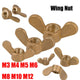 Solid Brass Wing Nuts For Metric Bolts & Screws Brass Wing Nut M4 M5 M6 M8~M12