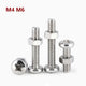 M4 & M6 Phillips Pan Head Machine Screws with Hex Nuts | A2 304 Stainless Steel, 5mm–120mm