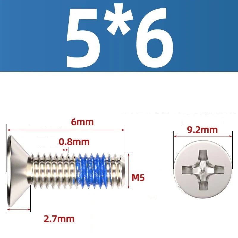 M1.2–M6 Phillips Flat Head Machine Screws | Carbon Steel | Black & Nickel Plated - HomeDIYer