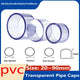 PVC Clear Pipe End Cap φ20mm~φ90mm Water Pipe Plug Cover Supply Pipe Fittings