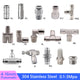 Stainless Steel Pneumatic Push-to-Connect Fittings — Straight, Elbow, Tee, Wye & More