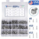 400PCS Hex Washer Head Self Drilling Tek Screws – 410 Stainless Steel, #8 #10 #12