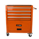 4 Drawers Multifunctional Tool Cart With Wheels-Orange