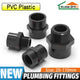 PVC Metric Plumbing Fittings Pipe Straight Threaded Male & Female Connector