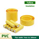 Yellow PVC Heat Shrink Tubing — 7mm to 200mm Flat Width, Battery & Wire Insulation Sleeve