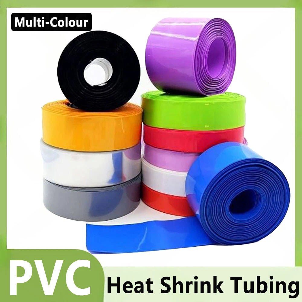 PVC Heat Shrink Tubing for RC Battery Packs – 7mm to 45mm, Multiple Colors - HomeDIYer