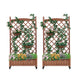 Raised Garden Bed with Legs, Elevated Wooden Planter Box for Outdoor Plants Flowers Fruits Vegetable Herb Growing