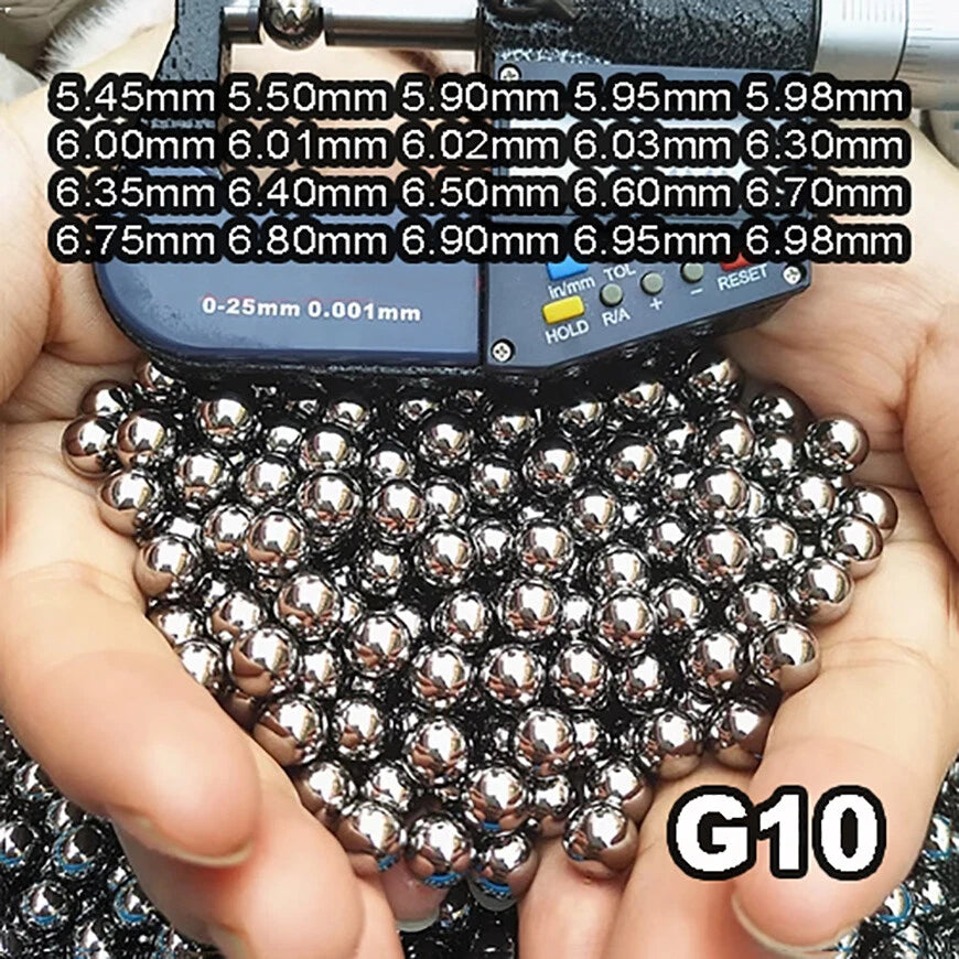 1kg Gcr15 Steel Ball Bearing G10 Replacement Bearings Diameter 5.45mm-6.98mm