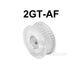 2GT 6mm Timing Belt Smooth Tooth Drive Pulley 20T 22T 24T~28T Bore=3mm~12.7mm