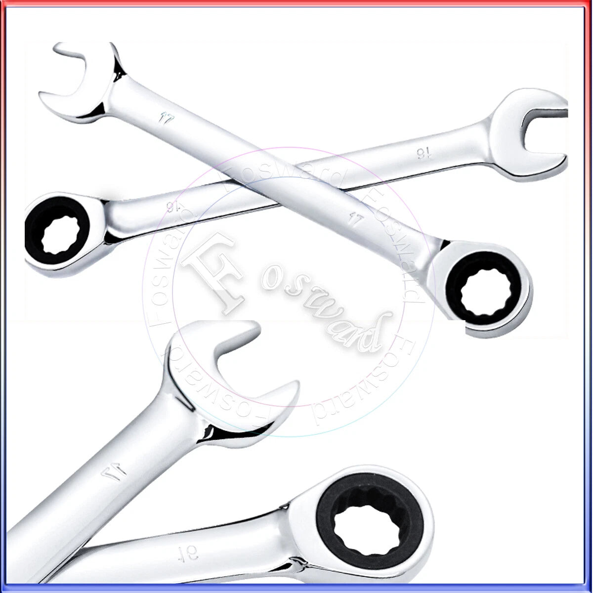 7mm/21mm Opening Double-End Ratchet Spanners Metric Dual use Combination Wrenchs