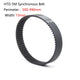 Polyurethane Closed Loop Timing Belt HTD-5M 500-990mm PU Black Belt Width 15mm