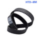 HTD 8M Timing Belt – Closed Loop Rubber Drive Belt, 8mm Pitch, Width 20/25/30/40mm, 824–1464mm