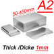 Stainless Steel Sheet Bright Polish 1mm Thick Many Size Grade A2 304 L50-450mm