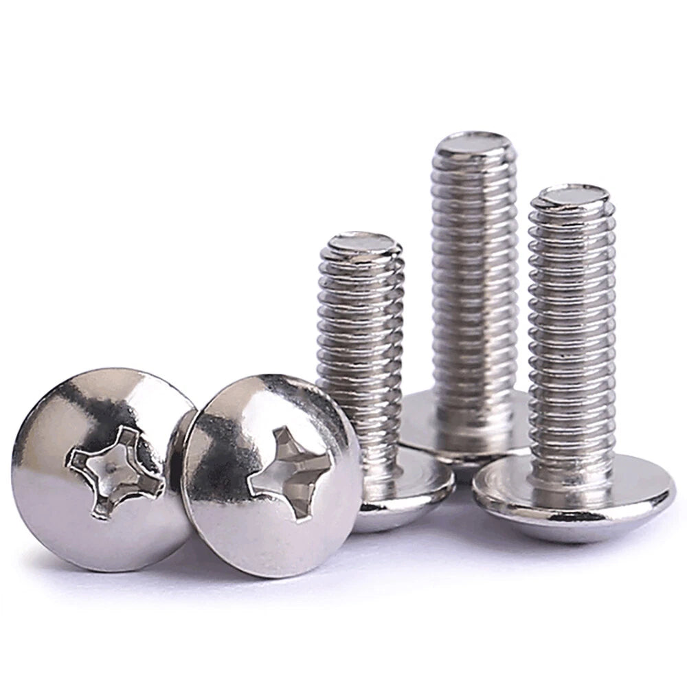 M5 & M6 Truss Head Machine Screws – A2 Stainless Steel, Phillips/Pozidriv, Fully Threaded