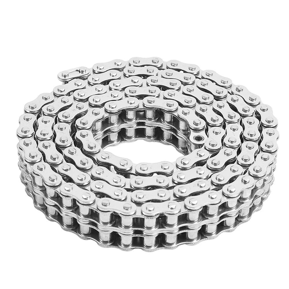 304 Stainless Double row Steel Drive Chain 1.524m 06B/08B/10A/12A-2 roller chain