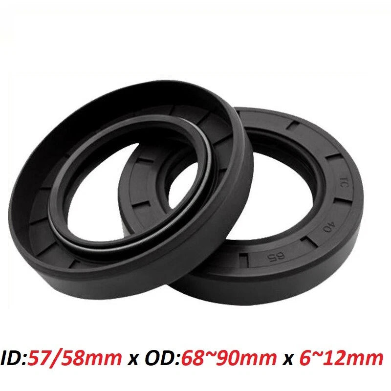57-58mm ID Metric TC Oil Seal | R23 Double Lip NBR Rotary Shaft Seal