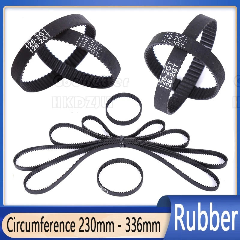 GT2 6mm Closed Loop Timing Belt 2mm Pitch for 3D Printer CNC Pulley