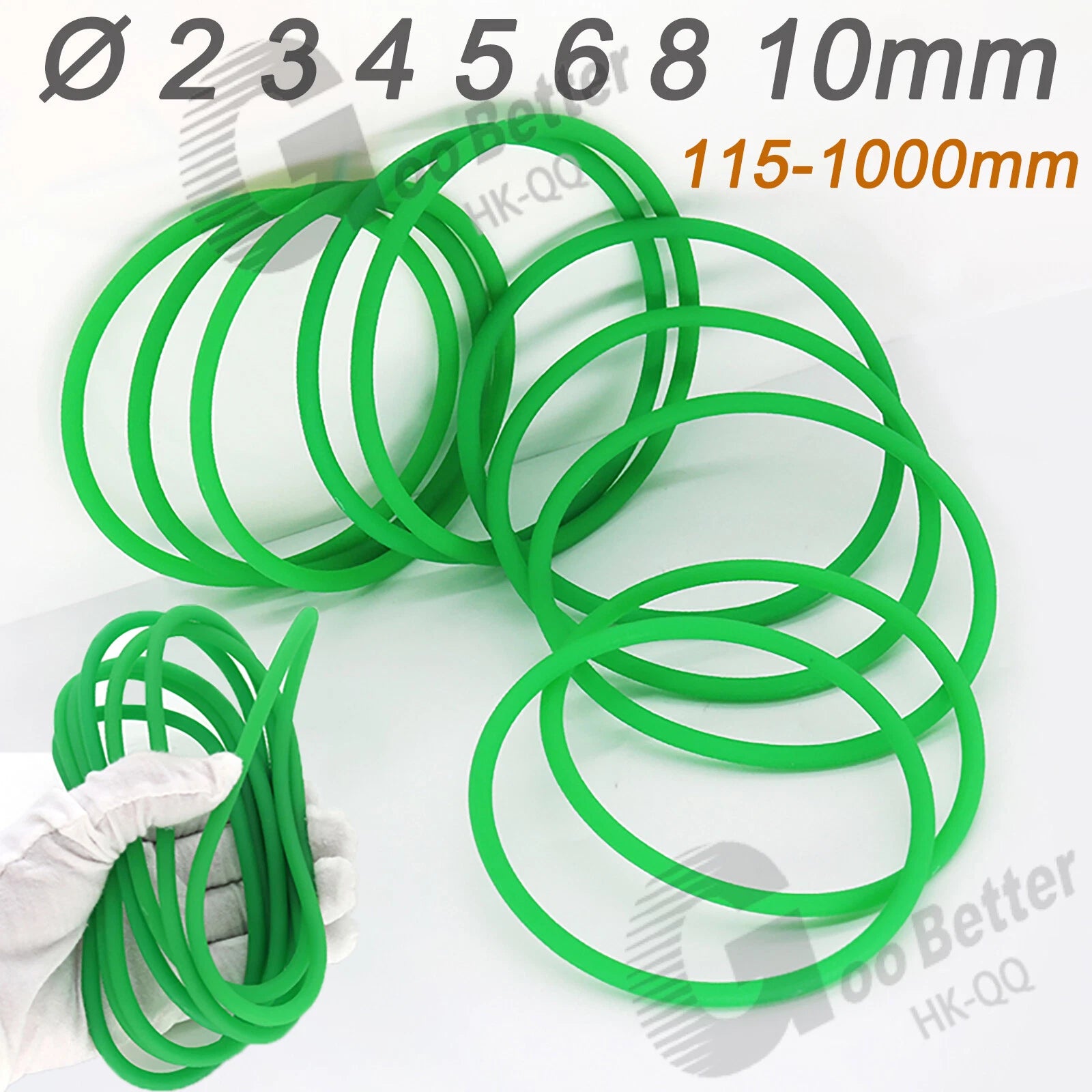 PU Round Drive Belt – Polyurethane Closed Loop Belting 2–10mm Dia