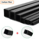 Carbon Fiber Square Tube 500mm — Square & Round Bore, 1.4mm to 12mm OD