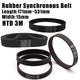 HTD 3M Closed Loop Timing Belt 15mm Wide — 171mm to 531mm for CNC & 3D Printer Pulleys