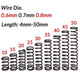 10pcs Wire Dia.0.6mm-0.8mm OD 4mm-14mm Small Springs Compression Spring Steel