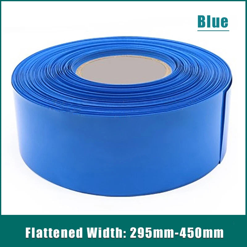 Large Diameter PVC Heat Shrink Tubing — Width 295–450mm, Battery Wrap Sleeve