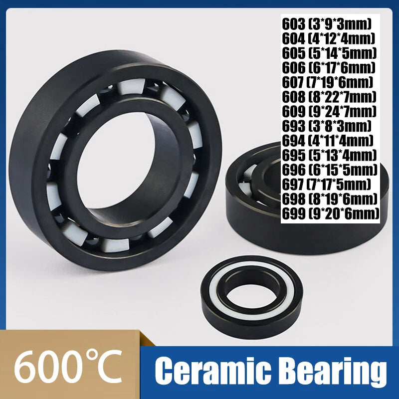 Silicon Nitride Cage Ceramic Bearings Ball Bearings 603 604 605 606 607 608