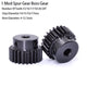 1 Mod Spur Gear 45#Steel Teeth:15T-24T Step Diameter:14/15/16/17mm Bore:4-12.7mm