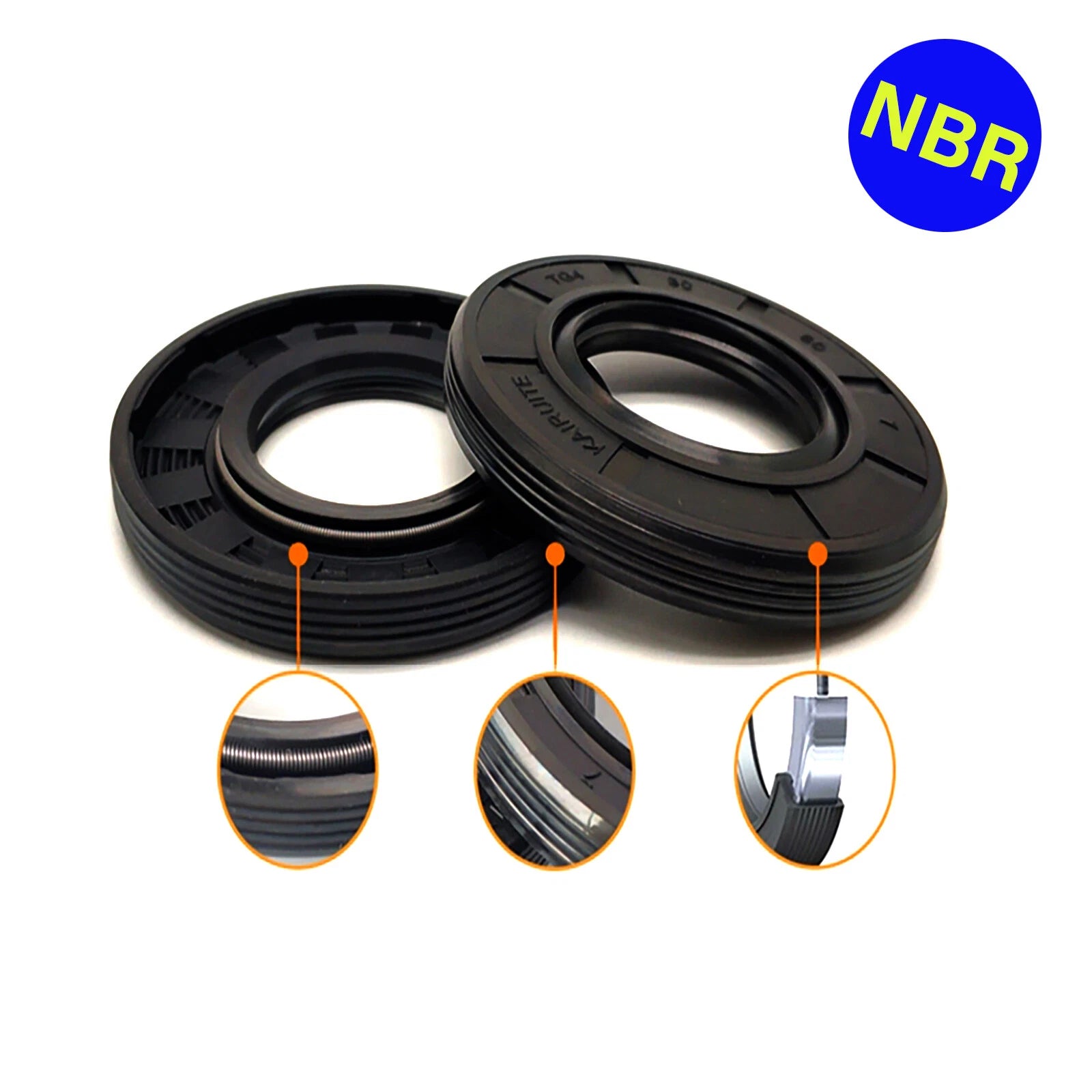 TC FB Skeleton Oil Seal — NBR Double Lip Rotary Shaft Seal, ID 32–65mm