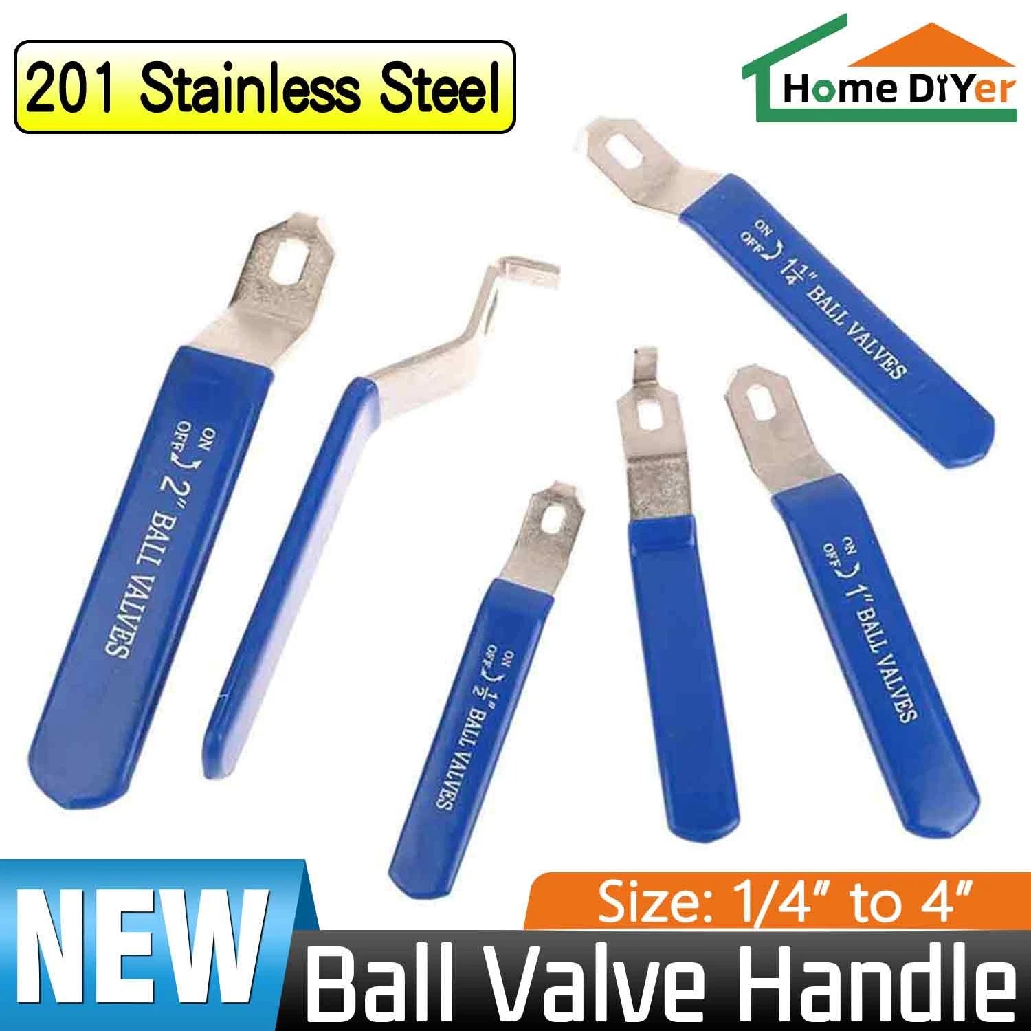 201 Stainless Steel Ball Valve Handle Accessories Water Pipe Valve Switch Wrench
