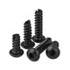 M2 M2.6 PB Round Head Socket Cap Self Tapping Screws – Grade 8.8 Carbon Steel, Black