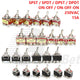 Toggle Switch SPST SPDT DPST DPDT 250V AC 15A — E-TEN & BEM Series with Waterproof Cover