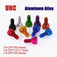 UNC 1/4-20 Aluminum Alloy Knurled Thumb Screws – High-Type Hand Grip Knob Bolts
