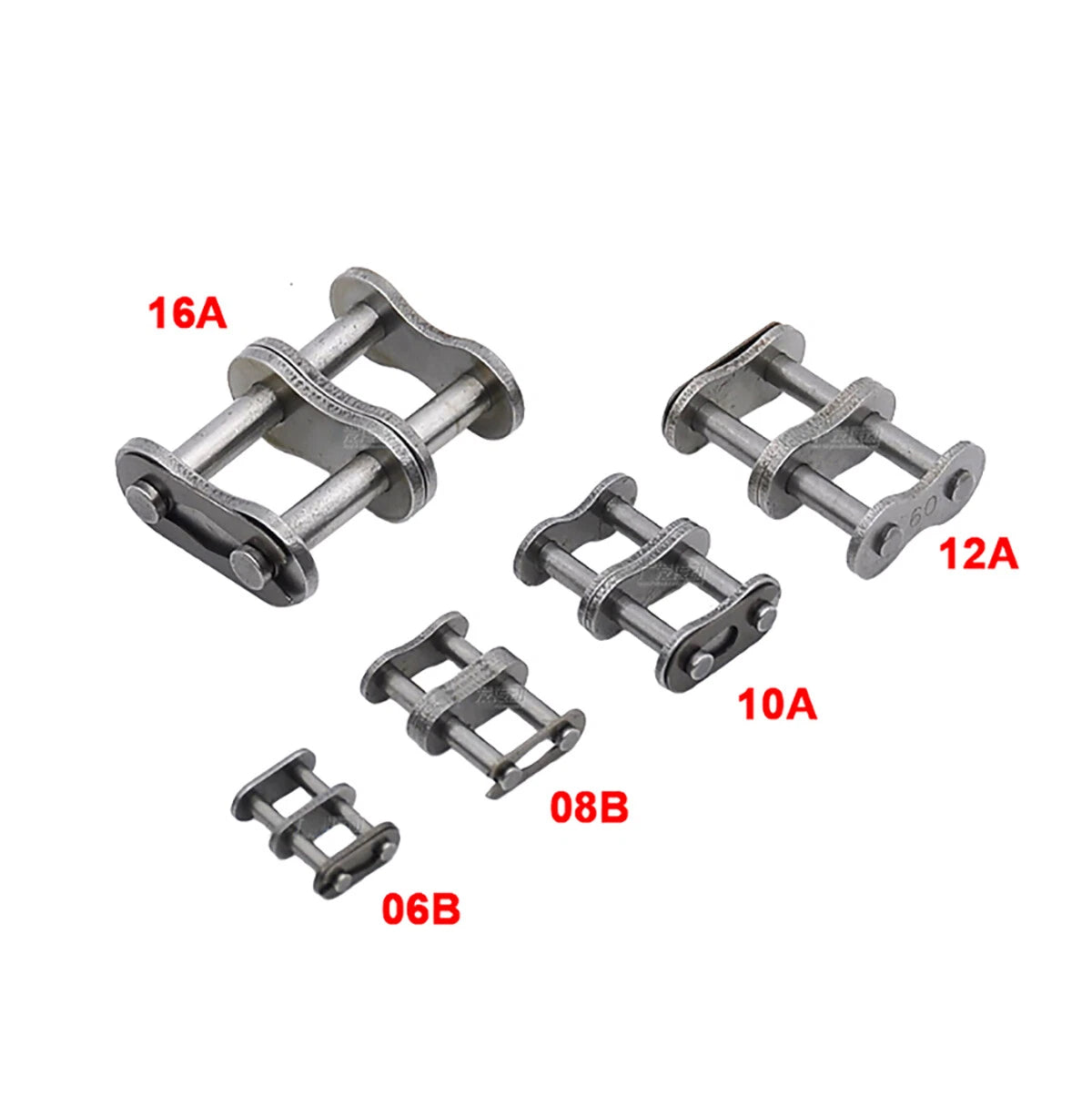 Full Chains Connecting Links Steel 06B/08B/10A/12A/16A Douplex Roller Chain Link