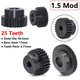 1.5Mod 45# Steel Spur Gear 25 Teeth Bore 6-17mm Pinion Gear With Step Motor Gear