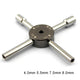 4 Way Wheel Nut Cross Wrench Socket Spanner RC Model Car -  4mm, 5.5mm, 7mm, 8mm
