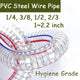 Clear Flexible PVC Hose Pipe with Braided Steel Wire Reinforcement — Fuel & Fluid Transfer
