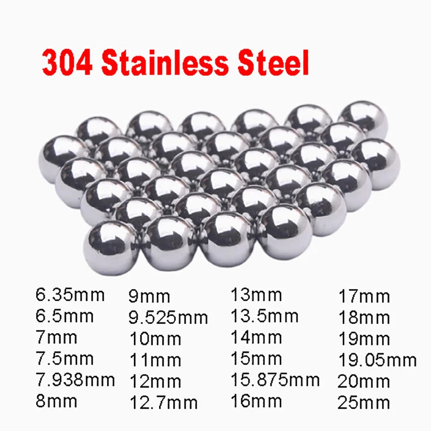 Precision 304 Stainless Steel Ball Bearing Bikes Replacement Bearings 6.35-25mm