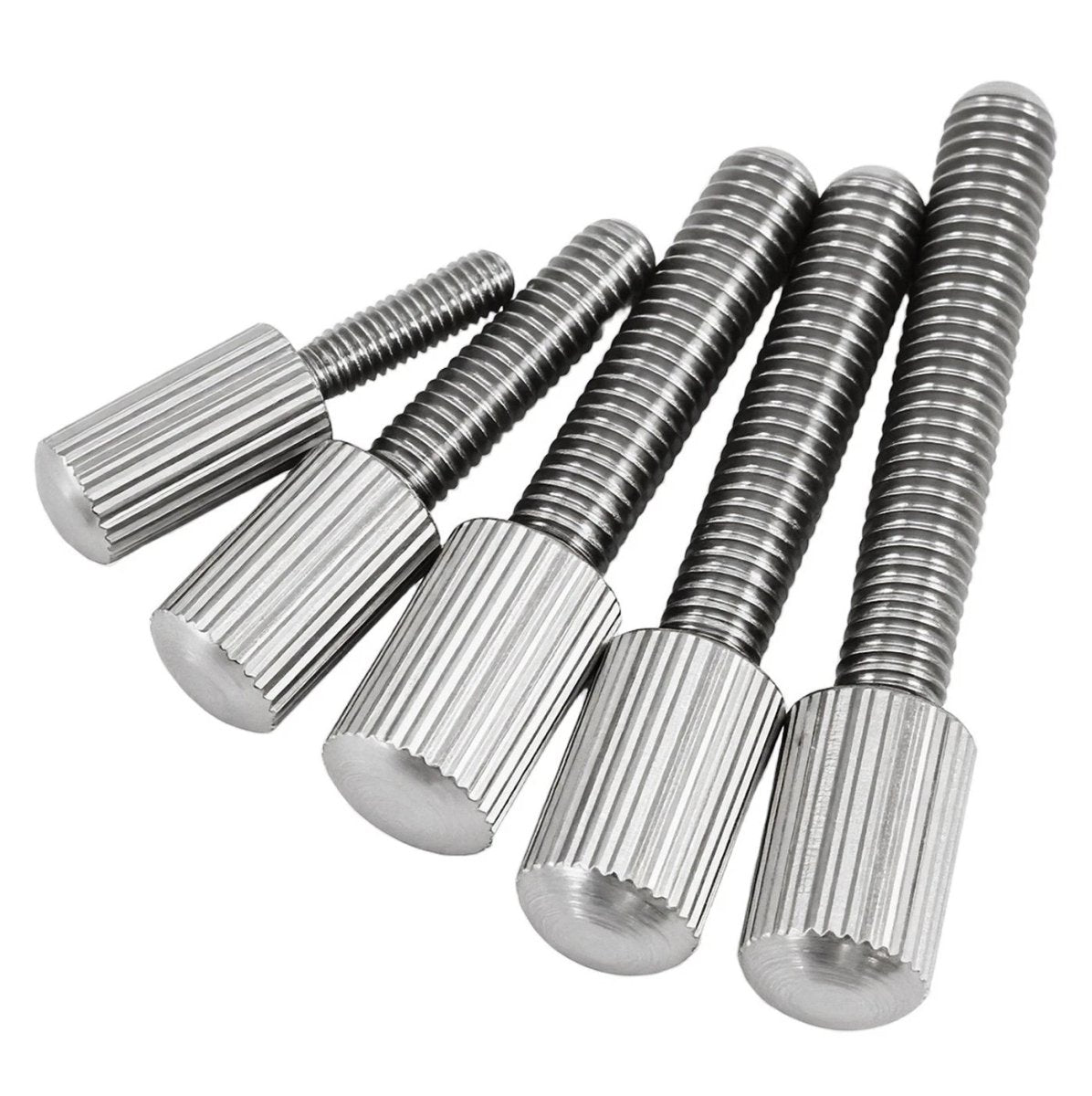 A2 Stainless Steel Knurled Thumb Screws – Small Head, Hand Tighten Fasteners (M2 to M8) - HomeDIYer