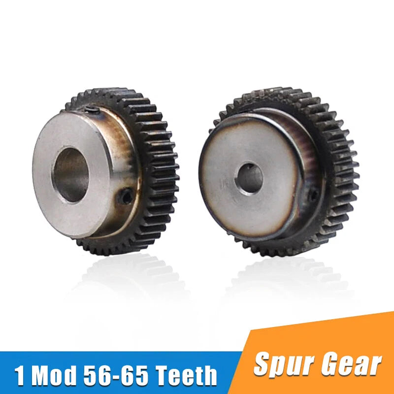 1 Mod 56-65 Teeth Spur Gear Transmission Gear With Step 45# Steel Motor Gears