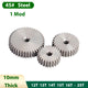 1 Mod Spur Gear 45# Steel Transmission Pinion Gears 12-25 Teeth Flat Thick 10mm