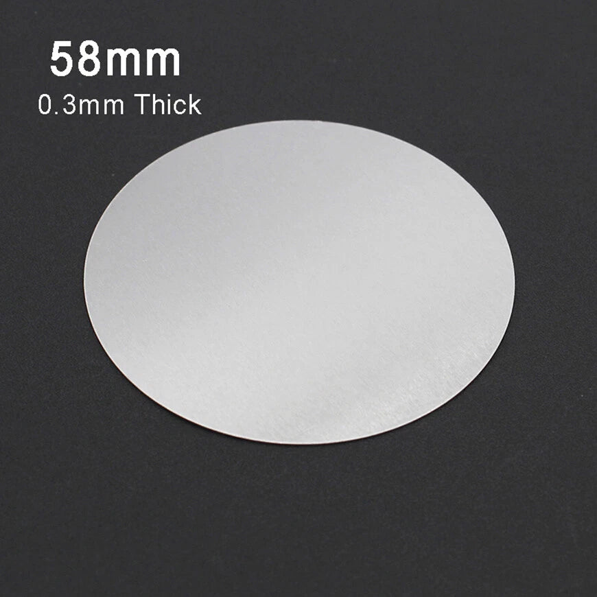 Diameter Ø 58mm Aluminium Discs-Circles-Round Aluminum Sheet (0.3mm Thick)